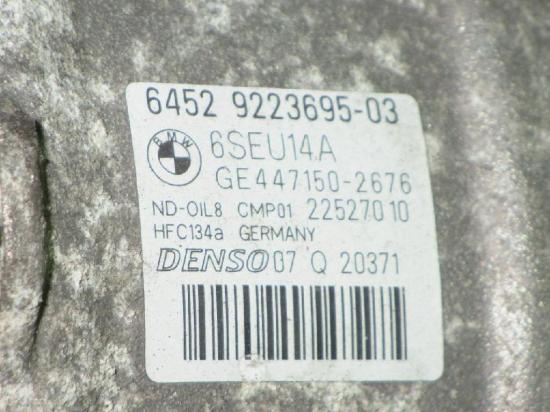 Klimakompressor BMW 3 (F30, F35, F80) 318 d xDrive 64529223695-03 Bild Klimakompressor BMW 3 (F30, F35, F80) 318 d xDrive 64529223695-03