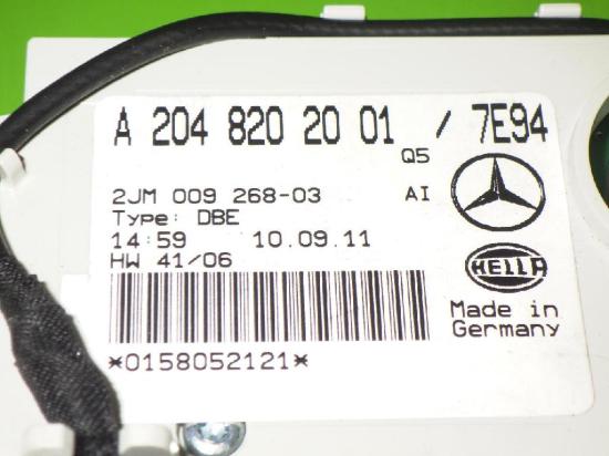 Innenbeleuchtung vorne MERCEDES-BENZ C-KLASSE Kombi (S204) C 350 CDI 4-matic (204.292) A2048202001 Bild Innenbeleuchtung vorne MERCEDES-BENZ C-KLASSE Kombi (S204) C 350 CDI 4-matic (204.292) A2048202001