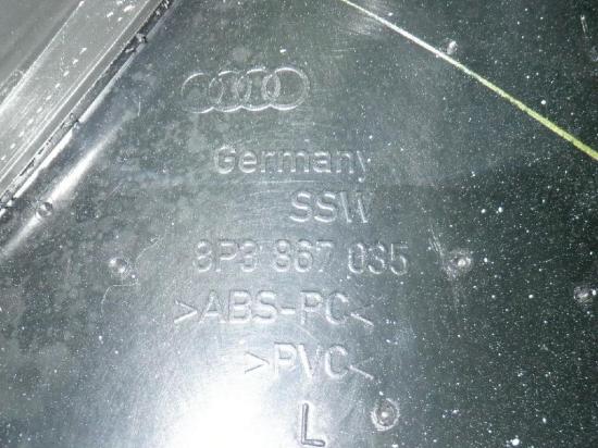 Seitenwandverkleidung links AUDI (NSU) A3 Cabriolet (8P7) 2.0 TDI Bild Seitenwandverkleidung links AUDI (NSU) A3 Cabriolet (8P7) 2.0 TDI