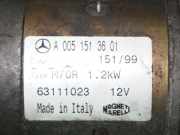 Anlasser MERCEDES-BENZ CLK (C208) 230 Kompressor (208.347) 63111023