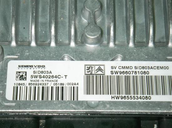 Motorsteuergerät PEUGEOT 407 SW (6E_) 2.0 HDi 135 9660781080 Bild Motorsteuergerät PEUGEOT 407 SW (6E_) 2.0 HDi 135 9660781080