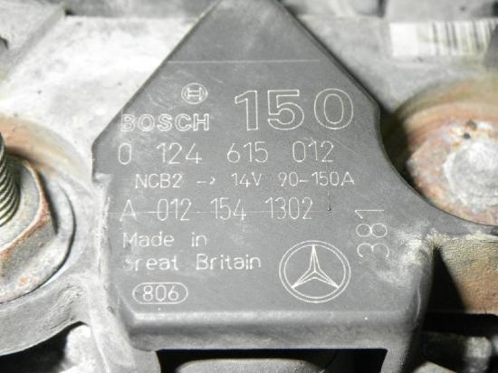 Lichtmaschine MERCEDES-BENZ E-KLASSE (W211) E 240 (211.061) 0124615012 Bild Lichtmaschine MERCEDES-BENZ E-KLASSE (W211) E 240 (211.061) 0124615012