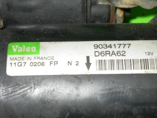 Anlasser OPEL CORSA B (73_, 78_, 79_) 1.4 i D6RA62 Bild Anlasser OPEL CORSA B (73_, 78_, 79_) 1.4 i D6RA62