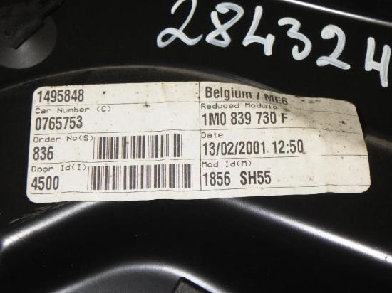Fensterheber T?r hinten rechts SEAT TOLEDO II (1M2) 1.6 16V 1M0839730F Bild Fensterheber T?r hinten rechts SEAT TOLEDO II (1M2) 1.6 16V 1M0839730F