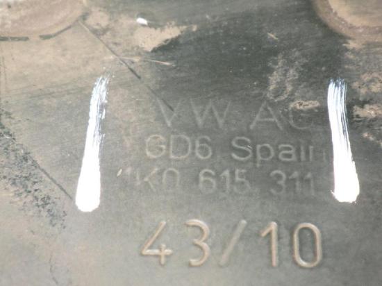 Ankerblech Spritzblech vorne links VW PASSAT Variant (365) 2.0 TDI 1K0615311 Bild Ankerblech Spritzblech vorne links VW PASSAT Variant (365) 2.0 TDI 1K0615311