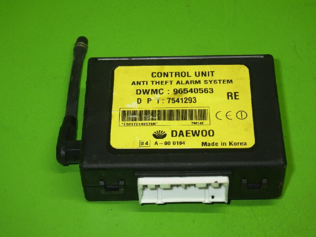 Steuergerät Alarmanlage CHEVROLET AVEO / KALOS Schrägheck (T200) 1.4 16V 96540563 Bild Steuergerät Alarmanlage CHEVROLET AVEO / KALOS Schrägheck (T200) 1.4 16V 96540563