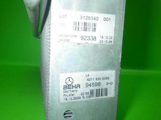 Verdampfer MERCEDES-BENZ E-KLASSE (W211) E 240 (211.061) A2118300062 Bild Verdampfer MERCEDES-BENZ E-KLASSE (W211) E 240 (211.061) A2118300062