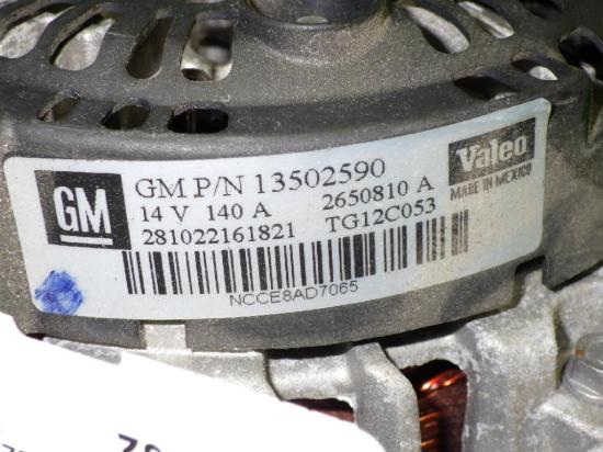 Lichtmaschine OPEL INSIGNIA Stufenheck 2.0 Turbo 4x4 13502590 Bild Lichtmaschine OPEL INSIGNIA Stufenheck 2.0 Turbo 4x4 13502590