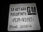 Verkleidung Laderaum hinten OPEL CORSA E 1.3 CDTI 13427631