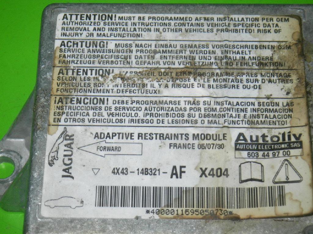 Airbag Steuergerät JAGUAR X-TYPE (CF1) X400 2.2 D 4X4314B321AF Bild Airbag Steuergerät JAGUAR X-TYPE (CF1) X400 2.2 D 4X4314B321AF