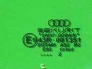 Türscheibe hinten rechts AUDI (NSU) A4 (8E2, B6) 2.5 TDI