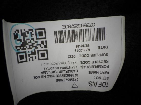 Verkleidung Laderaum links FIAT TIPO Schr?gheck (357_) 1.4 07356528780E Bild Verkleidung Laderaum links FIAT TIPO Schr?gheck (357_) 1.4 07356528780E