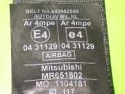 Sicherheitsgurt vorne links MITSUBISHI SPACE STAR Großraumlimousine (DG_A) 1.9 DI-D (DG4A) MR651802