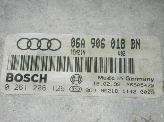 Motorsteuerger?t AUDI (NSU) A3 (8L1) 1.8 0261206126 Bild Motorsteuerger?t AUDI (NSU) A3 (8L1) 1.8 0261206126