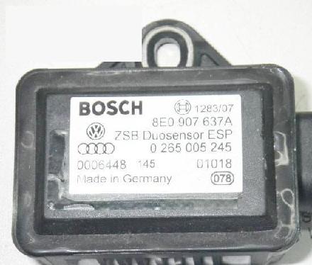 Sensor Querbeschleunigung AUDI (NSU) A4 (8E2, B6) 1.9 TDI 8E0907637A