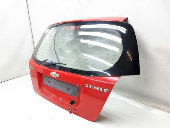 Chevrolet Aveo Heckklappe Kofferraumdeckel Heckscheibe original rot BJ2009 Bild Chevrolet Aveo Heckklappe Kofferraumdeckel Heckscheibe original rot BJ2009