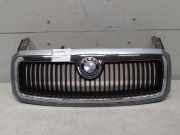 Skoda Fabia 1 6Y original Kühlergrill mit Rahmen LF7U Stonegreymetallic BJ2004