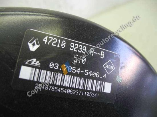 Dacia Sandero BS0 BJ2011 Bremskraftverstärker 472109239 ATE 03785454064 Bild Dacia Sandero BS0 BJ2011 Bremskraftverstärker 472109239 ATE 03785454064