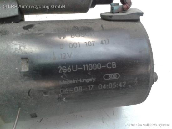 Ford Fusion JU2 BJ2006 Anlasser 2S6U11000CB Bosch 0001107417 Bild Ford Fusion JU2 BJ2006 Anlasser 2S6U11000CB Bosch 0001107417