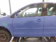 VW Polo 9N3 Tür vorn links Fahrertür 5-türig summerblue LA5F BJ2009