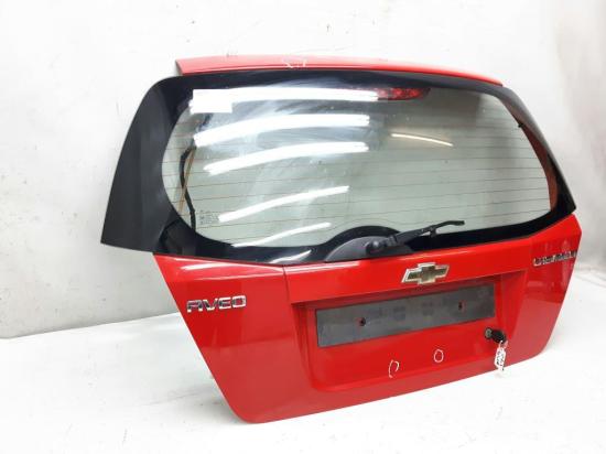 Chevrolet Aveo Heckklappe Kofferraumdeckel Heckscheibe original rot BJ2009 Bild Chevrolet Aveo Heckklappe Kofferraumdeckel Heckscheibe original rot BJ2009