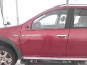 Dacia Sandero 1 Stepway Tür vorn links Fahrertür TEB76-Rouge de Feu BJ2010