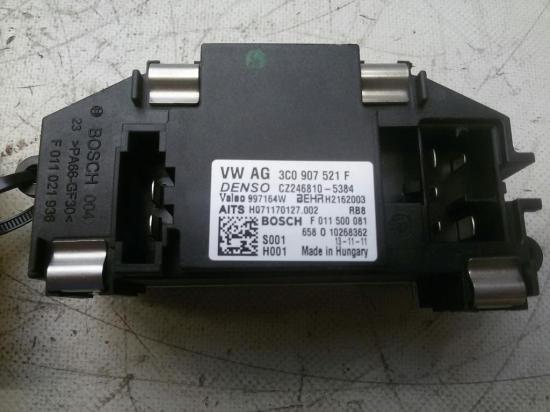 Volkswagen CC 3C0907521F Gebläseregler Leistungsendstufe Klimaautomatik original BJ2014 Bild Volkswagen CC 3C0907521F Gebläseregler Leistungsendstufe Klimaautomatik original BJ2014