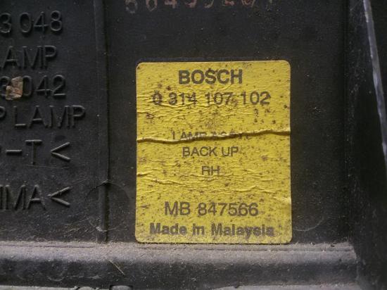 Proton Persona 415 Rückleuchte Heckleuchte rechts innen Fließheck BJ1996 Bild Proton Persona 415 Rückleuchte Heckleuchte rechts innen Fließheck BJ1996