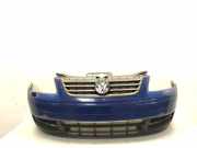 VW Touran 1T original Stoßstange Stoßfänger vorn mit SRA indienblau LL5M BJ2004