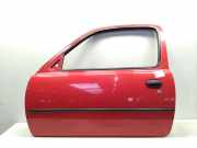 Nissan Micra K11 Facelift Tür vorn links Fahrertür 3-Türer rot AJ4 Bj.1999