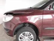 Skoda Fabia 2 5J original Kotflügel vorn links LF3X Rosso Brunello BJ2013