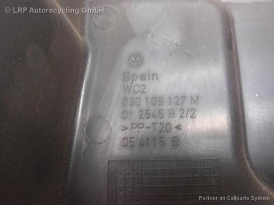 VW Polo 6N2 Verkleidung Schutz Zahnriemen unten 030109127M BJ2001 Bild VW Polo 6N2 Verkleidung Schutz Zahnriemen unten 030109127M BJ2001