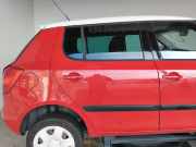 Skoda Fabia 2 5J Tür hinten rechts corridarot 8151 5-türig Fließheck BJ2009