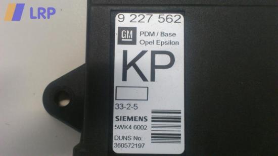 Opel Vectra C Bj.2003 Türsteuergerät vorn rechts 9227562 KP Siemens 5WK46002 Bild Opel Vectra C Bj.2003 Türsteuergerät vorn rechts 9227562 KP Siemens 5WK46002