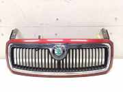 Skoda Fabia 1 6Y original Kühlergrill mit Rahmen LF3W Flamencorotmet. BJ2006