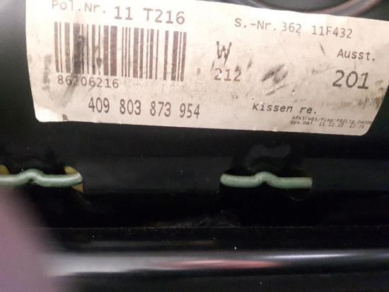 Mercedes Benz W212 Bj.2013 original Ledersitz vorn rechts Multikontursitz Bild Mercedes Benz W212 Bj.2013 original Ledersitz vorn rechts Multikontursitz 