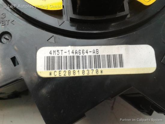 Ford Focus 2 Facelift BJ2008 Schleifring Wickelfeder Airbag 4M5T14A664AB Lenkwinkelsensor Bild Ford Focus 2 Facelift BJ2008 Schleifring Wickelfeder Airbag 4M5T14A664AB Lenkwinkelsensor