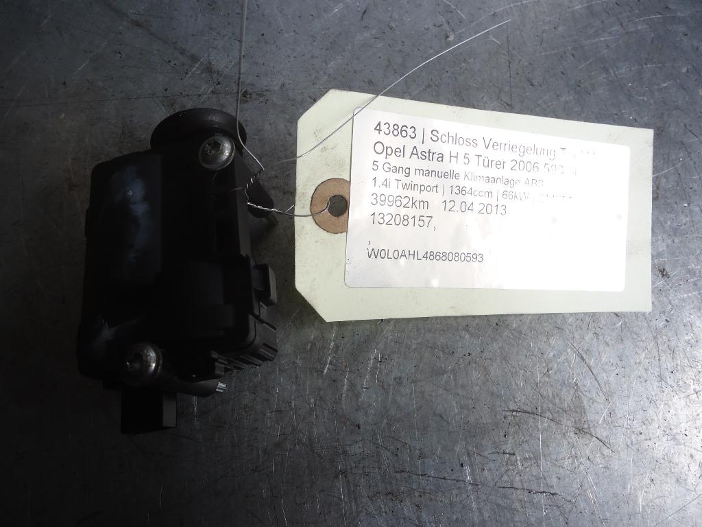 Schloss Verriegelung Tankklappe Opel Astra H 5 Türer 13208157 43863