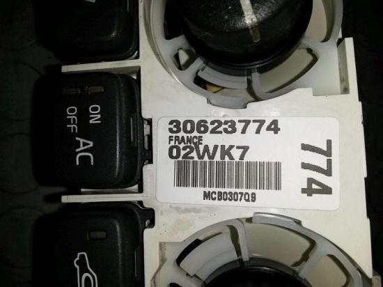 Bedienelement, Klimaanlage VOLVO V40 KOMBI (VW) 1.9 DI 85 KW 30623774 Bild Bedienelement, Klimaanlage VOLVO V40 KOMBI (VW) 1.9 DI 85 KW 30623774