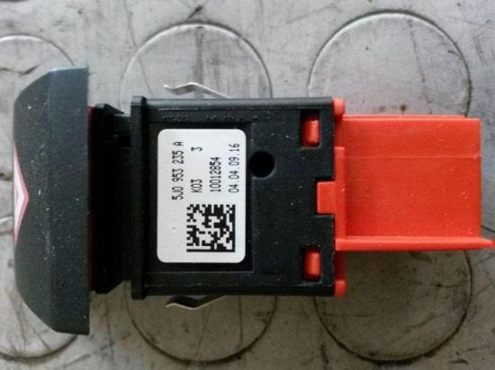 Schalter Warnblinker SKODA FABIA (542) 1.2 44 KW 5J0953235A Bild Schalter Warnblinker SKODA FABIA (542) 1.2 44 KW 5J0953235A