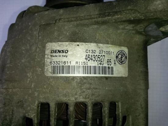 Lichtmaschine FIAT PUNTO (188_) 1.9 DS 60 44 KW 46430527 Bild Lichtmaschine FIAT PUNTO (188_) 1.9 DS 60 44 KW 46430527