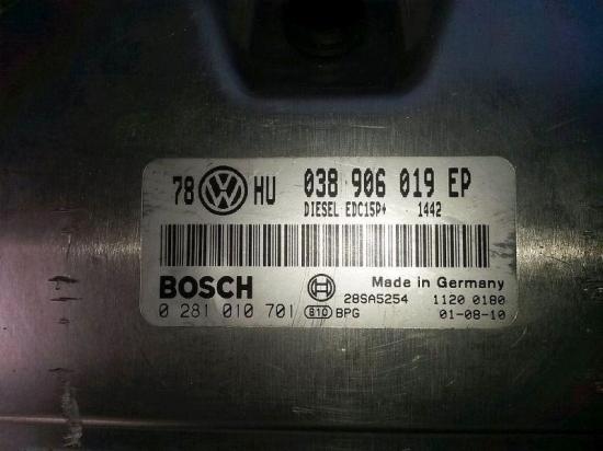 Steuergerät Motor VW PASSAT VARIANT (3B6) 1.9 TDI HIGLINE 96 KW 038906019EP Bild Steuergerät Motor VW PASSAT VARIANT (3B6) 1.9 TDI HIGLINE 96 KW 038906019EP