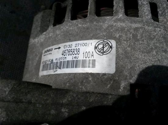 Lichtmaschine FIAT PUNTO (188_) 1.9 JTD 80 59 KW 46765838 Bild Lichtmaschine FIAT PUNTO (188_) 1.9 JTD 80 59 KW 46765838