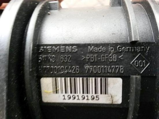 Luftmassenmesser VOLVO V40 KOMBI (VW) 1.9 DI 85 KW 7700114778 Bild Luftmassenmesser VOLVO V40 KOMBI (VW) 1.9 DI 85 KW 7700114778