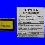 Radio CD 86120-0D200 Toyota Yaris 1.0 Vvt-i Sol