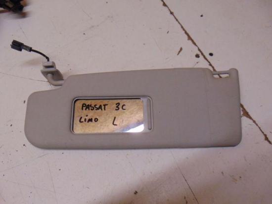 Sonnenblende links mit Schminkspiegel und Beleuchtung VW PASSAT (3C2) 2.0 TDI 103 KW Bild Sonnenblende links mit Schminkspiegel und Beleuchtung VW PASSAT (3C2) 2.0 TDI 103 KW