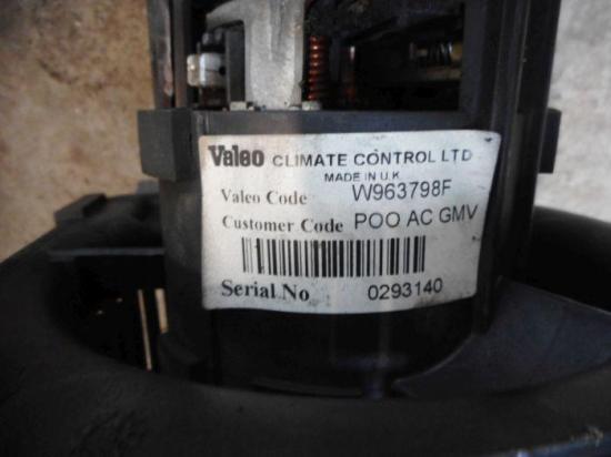 Gebläsemotor Valeo OPEL VECTRA B CARAVAN (31_) 2.2I 16V 108 KW 0293140 Bild Gebläsemotor Valeo OPEL VECTRA B CARAVAN (31_) 2.2I 16V 108 KW 0293140