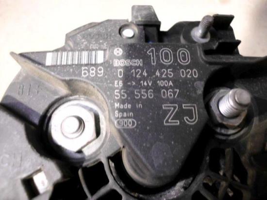 Lichtmaschine Z16XEP OPEL MERIVA 1,6 77 KW 0124425020 ZJ Bild Lichtmaschine Z16XEP OPEL MERIVA 1,6 77 KW 0124425020 ZJ