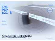 Schalter für Heckscheibe VW Golf II (19E) 191959621B