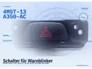 Schalter für Warnblinker FORD Fiesta V (JH, JD) 4M5T-13A350-AC